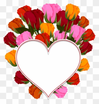 Congratulations Clipart Flower Png - Rose Heart Transparent Png