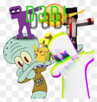 Dab Squidward Marshmello Minecraft Fnaf Purpleguy Polem - Squidward Dab Wallpaper Iphone Clipart