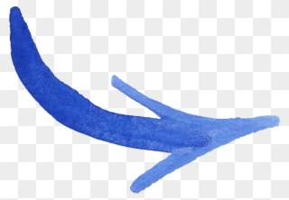 Blue Transparent Onlygfx - Blue Watercolor Arrow Png Clipart