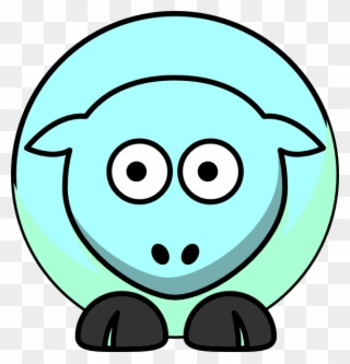 Sheep Looking Right Svg Clip Arts 576 X 600 Px - Png Download