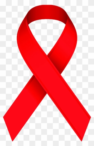Awareness Ribbon Clip Art Red - Hiv Awareness Ribbon - Png Download