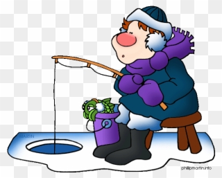 Download Ice Fishing Clip Art Free Clipart Ice Fishing - Ice Fishing Cartoon Clip Art - Png Download