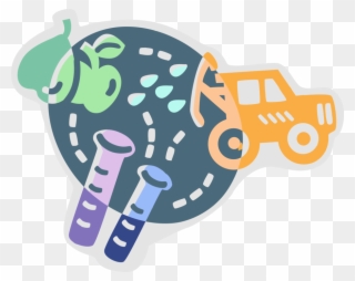 Vector Illustration Of Genetic Engineering With Genetically - Crop Clipart