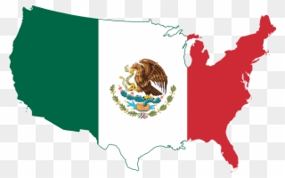 Mexico Flag Png 14, Buy Clip Art - United States Country Outline Transparent Png