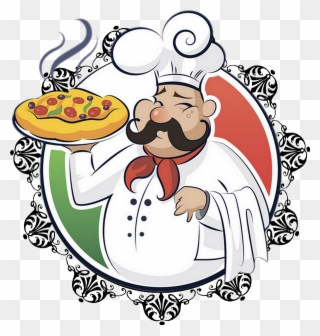 Pizzaïolo Italien - Pizza Italie Dessin Clipart