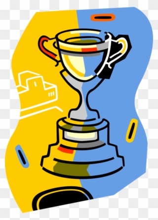 Winning Trophy Cup Vector Image Illustration Of - Incentive Clipart