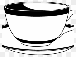 Saucer Clipart Tasa - Cup And Saucer Clipart - Png Download