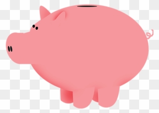 Pig Clipart Bank - Pink Piggy Bank Printable - Png Download