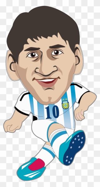 Lionel Messi 2014 Fifa World Cup Fc Barcelona Argentina - Messi Desenho Animado Clipart