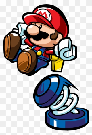 Mario Vs Donkey Kong Png Transparent - Jumping On A Spring Clipart