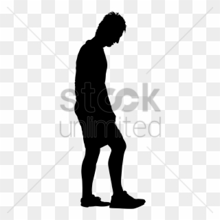 Man Standing Silhouette Clipart