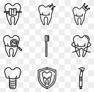 Vector Freeuse Library Tooth Care Icon Packs Vector - Christmas Icons Vector Free Clipart