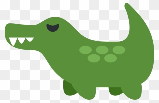 Cartoon Alligator 22, Buy Clip Art - Twitter Crocodile Emoji - Png Download