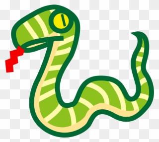 Cartoon Rattlesnake Clipart - Snake Svg - Png Download