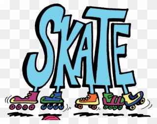 Roller Skating Clip Art Free - Skate Night - Png Download