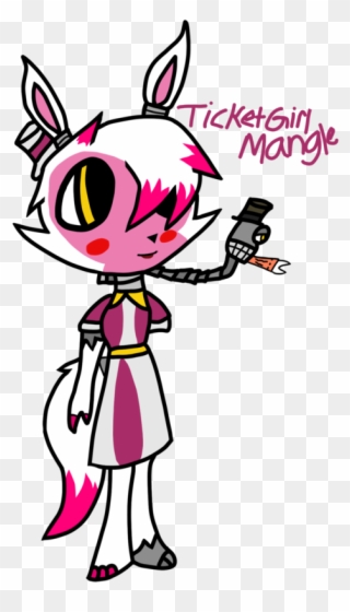 Ticket Girl Mangle By Dxc-smash - Clip Art - Png Download