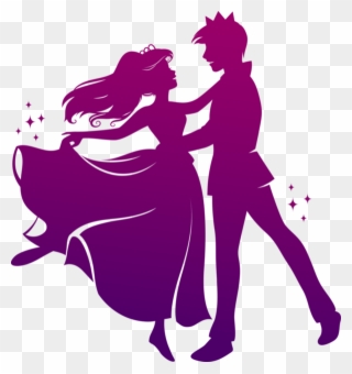 Dance Couples Silhouettes - Prince And Princess Dancing Clipart ...