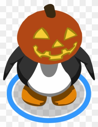 Pumpkin Dance Png - Club Penguin Pumpkin Head Clipart