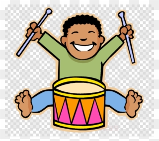 Download Kid Music Clipart Children's Music Clip Art - Boy With Drum Clipart - Png Download