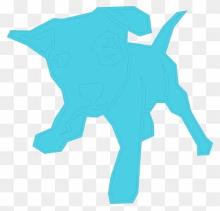Light Blue Dog - Portable Network Graphics Clipart
