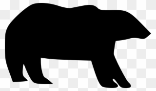 Bear Paw Outline 18, Buy Clip Art - Silueta Oso Polar Png Transparent Png
