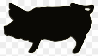 Pig Silhouette 26, Buy Clip Art - Transparent Background Black Pig Outline - Png Download