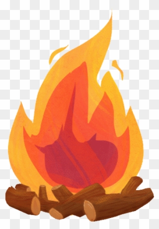 Camp Fire Gif Clipart Campfire Clip Art - Campfire Gif Transparent Background - Png Download