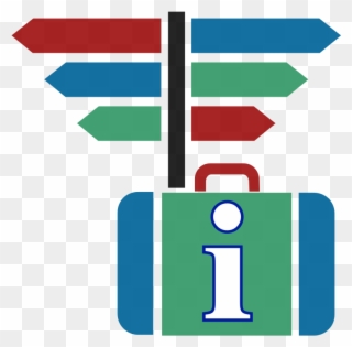 Suitcase Icon Blue Green Red Dynamic V33 - Suitcase Clipart