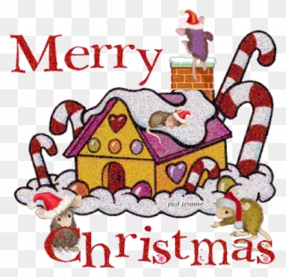Mcmicegingerbreadhouse Gif By Alongway99 - Merry Christmas Gingerbread House Animated Gif Clipart