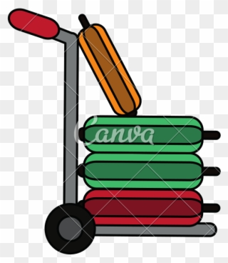 Luggage Clipart Luggage Cart - Baggage - Png Download