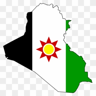 Iraq Clipart - - Iraq Flag And Map - Png Download