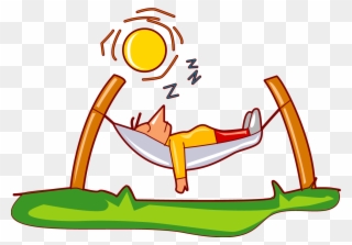 Before You Collapse In That Hammock, Make Sure You - Man Sleeping In Hammock Clipart - Png Download