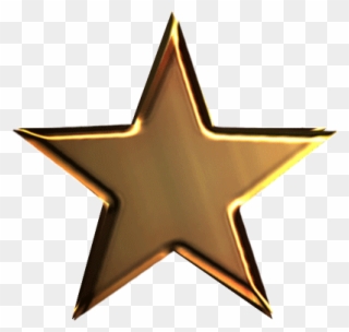 Picture Of A Gold Star 9, Buy Clip Art - Star Gif Transparent Background - Png Download