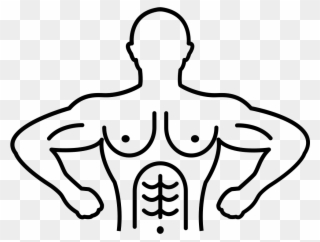 Male Gymnast Outline Variant Comments - Dumbbell Clipart