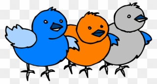 Three Birds Cartoon Clipart