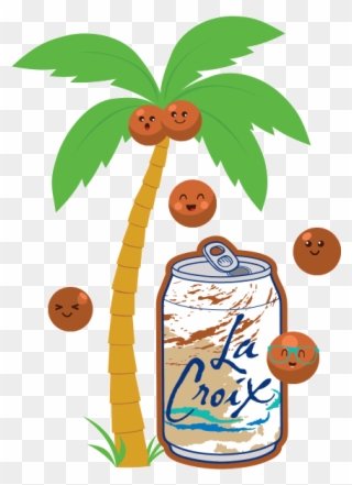Palm Tree Love Sticker By Lacroix Sparkling Water - Lacroix Sparkling Water - Berry - Pack Of 2 - 12 Fl Clipart
