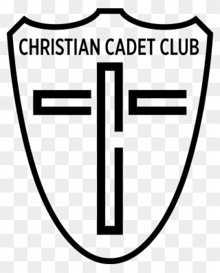 Christian Cadet Club Emblem Black And White - Portable Network Graphics Clipart