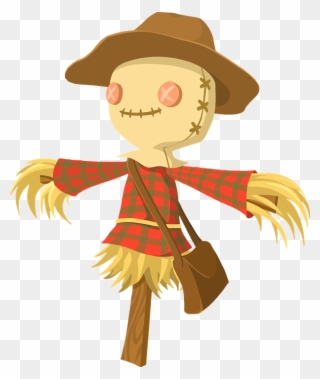 Cute Superhero Cliparts 18, Buy Clip Art - Cartoon Scarecrow - Png Download