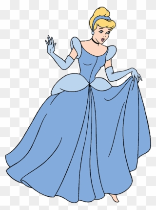 Cinderella Running Down The Stairs Clipart
