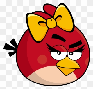 Vector Transparent Stock Birds Rio Seasons Star - Red Angry Bird Girl Clipart