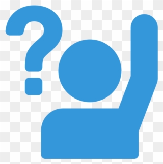 Ask A Question - Raise Your Hand Icon Clipart