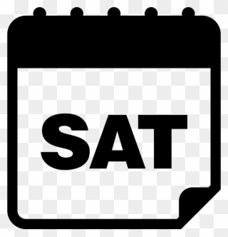 Saturday Calendar Icon Clipart