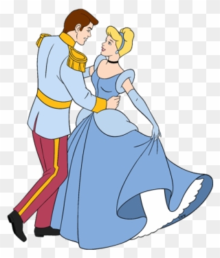 Cinderella And Prince Charming Clip Art Disney Clip - Cinderella And Prince Dancing Clipart - Png Download