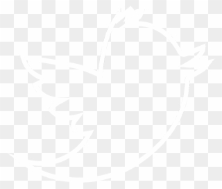 Bird Logo Euclidean Vector Icon - Twitter Logo Outline White Clipart