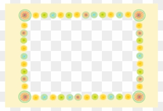 Free Digital Frame With Pastel And Candy Colored Pattern - Pastel Color Frame Png Clipart