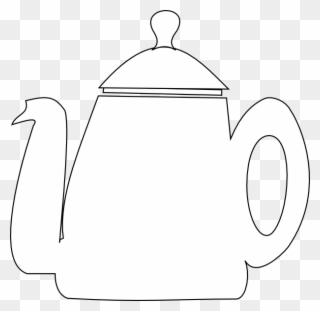 Free Tea Pot Digi Stamp - Teapot Clipart