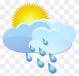 Free Png Clouds Sun And Rain Drops Weather Icon Png - Transparent Animated Weather Animated Clipart