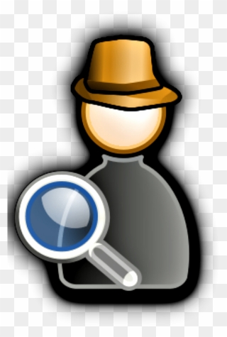 Detective With Magnifying Glass - Magnifying Glass Clipart