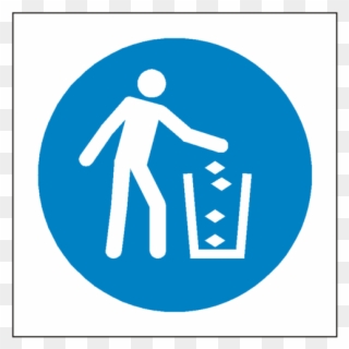 Use Litter Symbol Label - Keep This Site Tidy Clipart