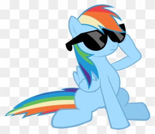 I'm Out - My Little Pony Rainbow Dash Sunglasses Clipart